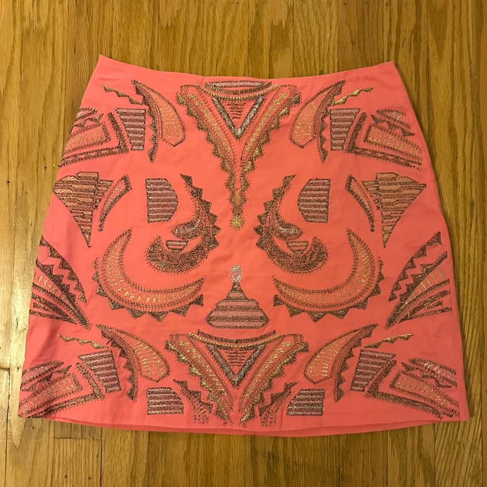 Boho mini skirt